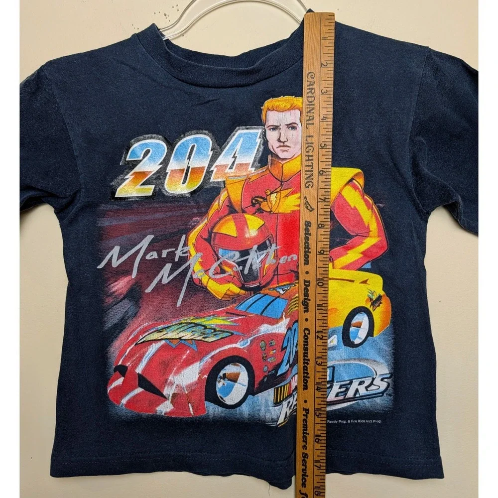 Vintage Nascar Racers Mark McCutchen Charger 1999 Fox‎ Cartoon Shirt Youth 5-6